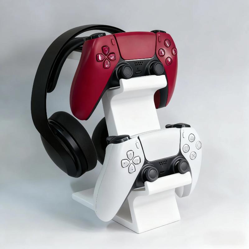 Gaming Console Cartoon - Support de manette 3-en-1 pour bureau