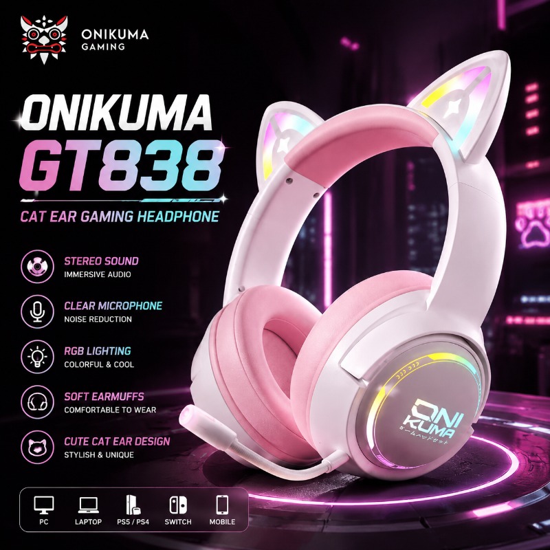 Gaming Console In Amazon - ONIKUMA GT838 – casque de jeu
