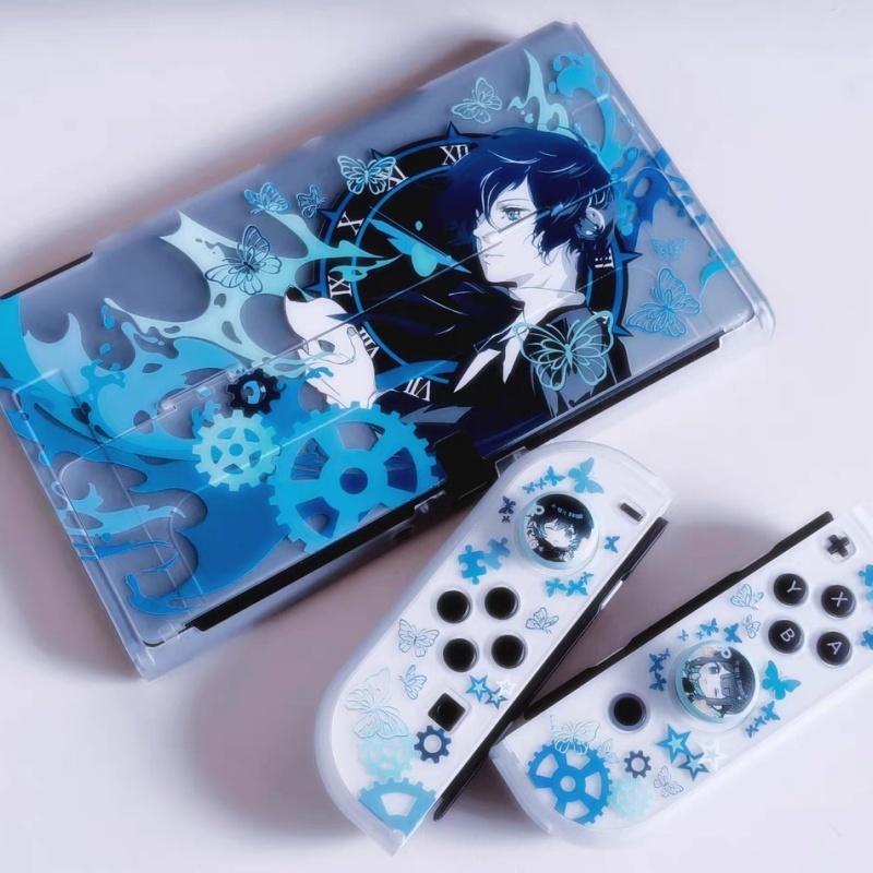 Nintendo Switch Case - Étui semi-transparent tendance Persona 3 Makoto