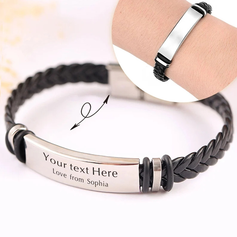Gaming Console Zelda - Bracelet et Bracelet en cuir gravé
