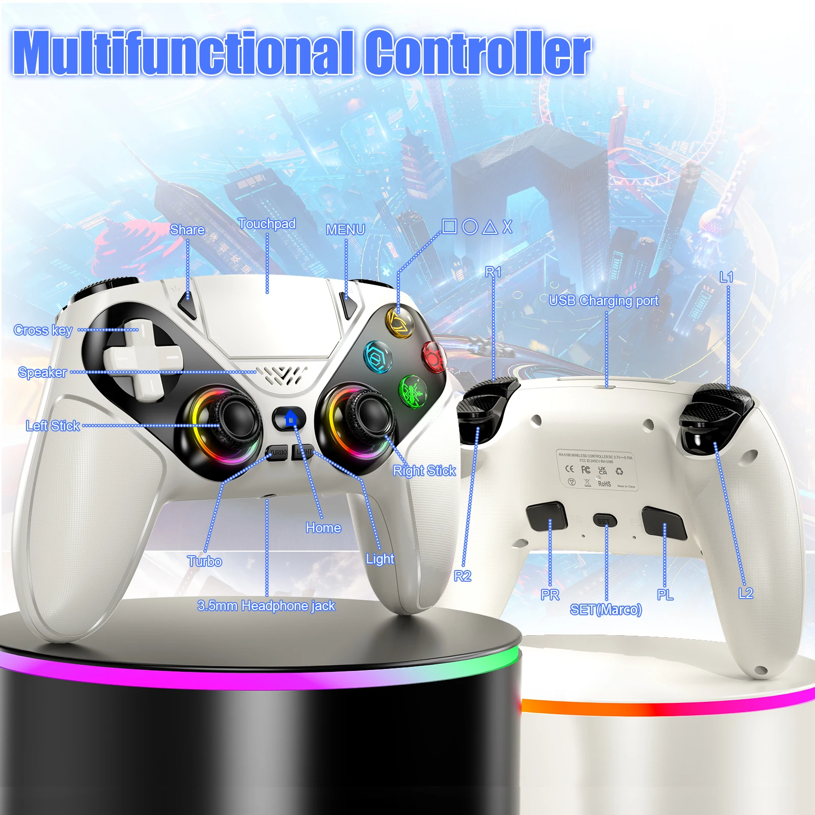 Manette sans fil pour Playstat - Gaming Console Portable Pc avis et prix