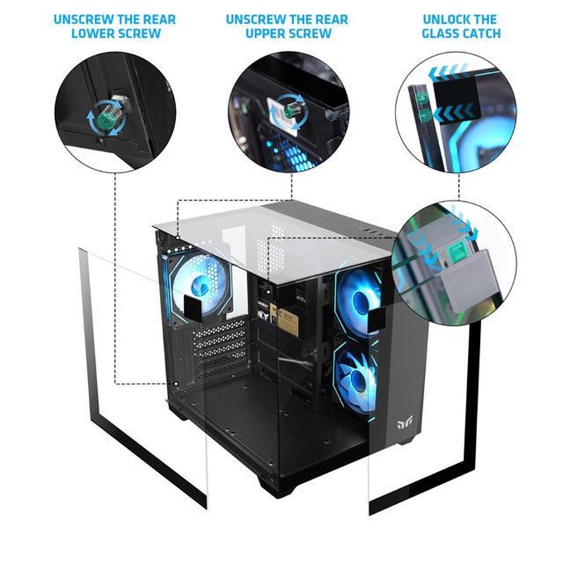 Boîtier MATX Yeah Magic Cube,  - Gaming Console Cube avis et prix