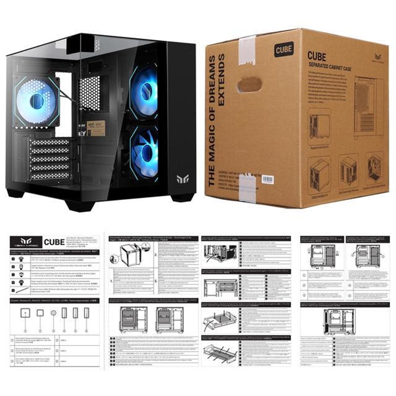 Boîtier MATX Yeah Magic Cube,  - Gaming Console Cube avis et prix