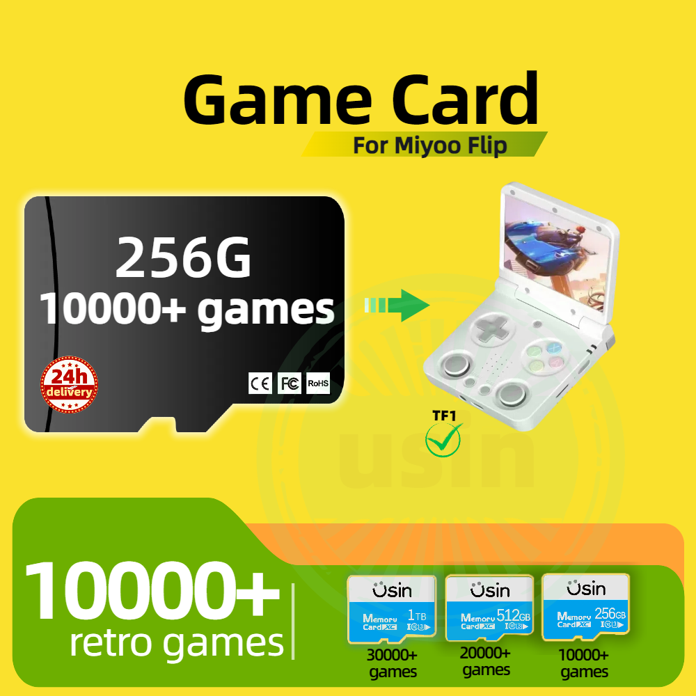 Carte de jeu pour Miyoo Flip 3 - Gaming Console Cartoon avis et prix