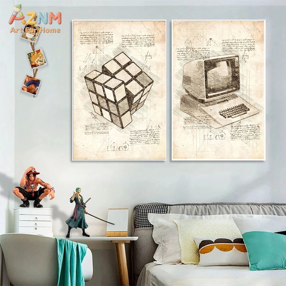 AZNM Impressions sur toile mur - Gaming Console Cube avis et prix